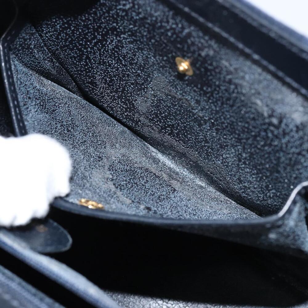 GUCCI Hand Bag Suede Navy Gold 000 2026 0306 Auth 154476 - Picture 11 of 16